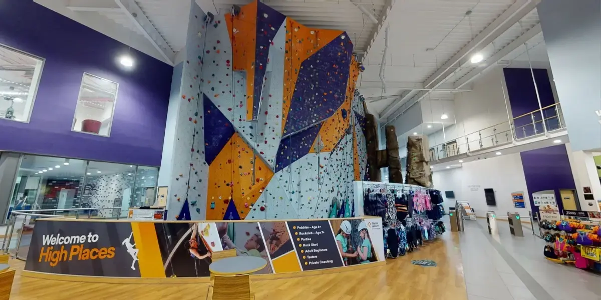 Climbing wall at Wycombe Leisure Centre